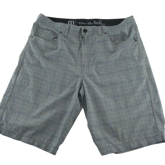 Travis Mathew Other - Travis Mathew Golf Shorts Mens 34 Checked Pattern Green